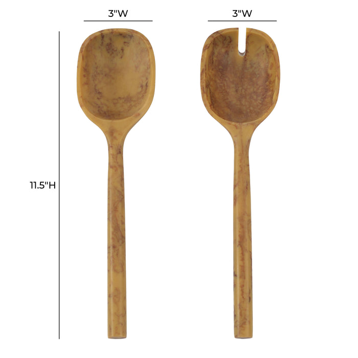 Mera Resin Serving Spoons - Set of 2 - Home And Beyond
