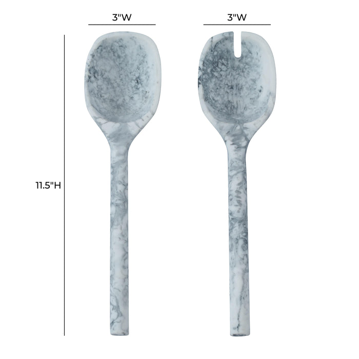 Mera Resin Serving Spoons - Set of 2 - Home And Beyond