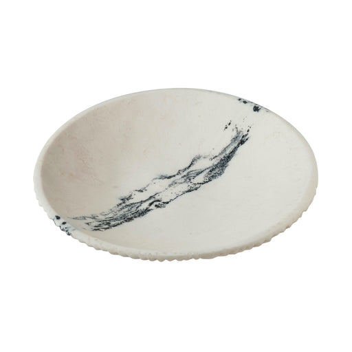 Ikani Black &amp; White Resin Serving Plate - Home And Beyond
