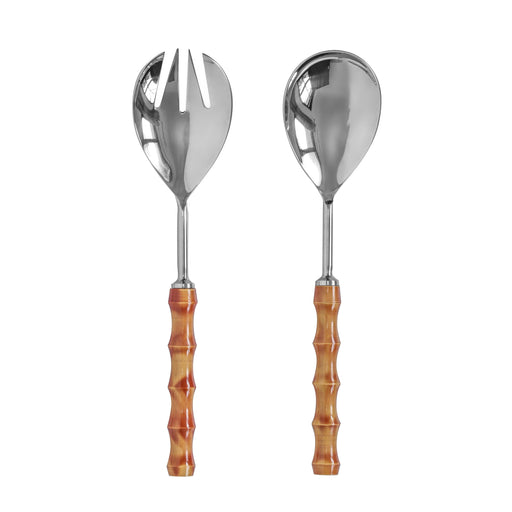 Bamboozled Stainless Steel Salad Serving Spoons - Set of 2 - Home And Beyond