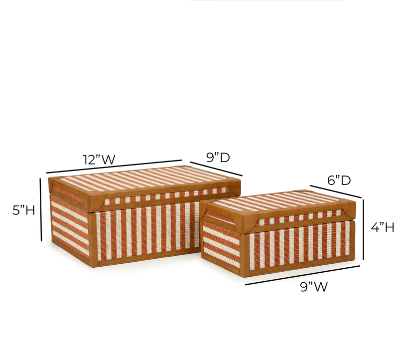 Kora Cotton Jute Contract-Grade Jewelry Box Set - Home And Beyond