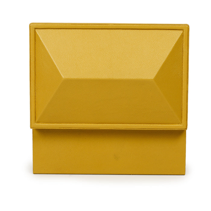 Knox Mustard Yellow Vegan Leather Contract-Grade Jewelry Box - Home And Beyond