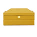 Knox Mustard Yellow Vegan Leather Contract-Grade Jewelry Box - Home And Beyond