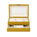 Knox Mustard Yellow Vegan Leather Contract-Grade Jewelry Box - Home And Beyond