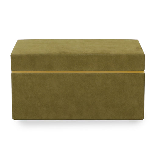 Pisa Green Vegan Suede Contract-Grade Storage Box - Home And Beyond