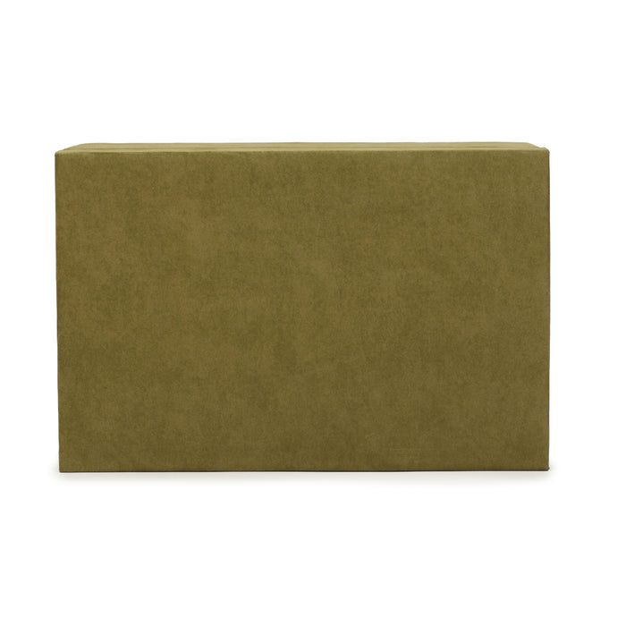 Pisa Green Vegan Suede Contract-Grade Storage Box - Home And Beyond