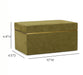 Pisa Green Vegan Suede Contract-Grade Storage Box - Home And Beyond