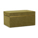 Pisa Green Vegan Suede Contract-Grade Storage Box - Home And Beyond
