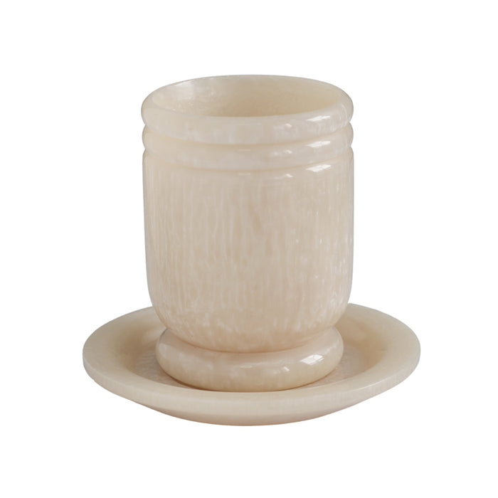 Channeled Swirl Resin Kiddush Cup - Home And Beyond