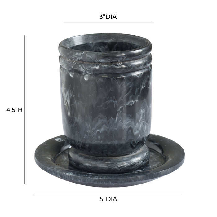 Channeled Swirl Resin Kiddush Cup - Home And Beyond