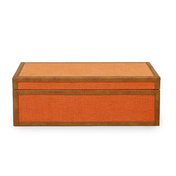 Acre Orange Cotton Jute Contract-Grade Jewelry Box - Home And Beyond