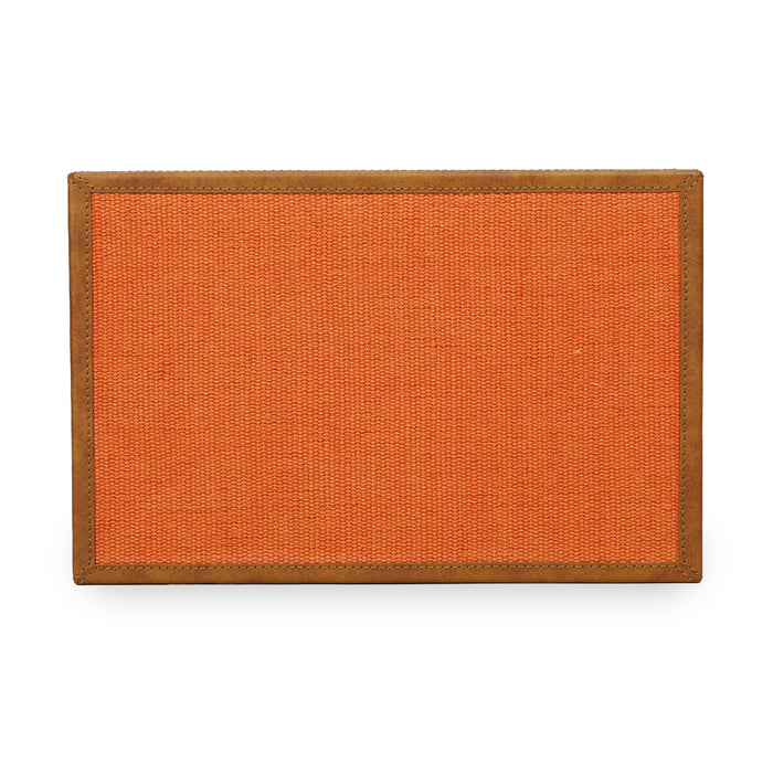 Acre Orange Cotton Jute Contract-Grade Jewelry Box - Home And Beyond