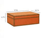 Acre Orange Cotton Jute Contract-Grade Jewelry Box - Home And Beyond