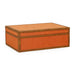 Acre Orange Cotton Jute Contract-Grade Jewelry Box - Home And Beyond