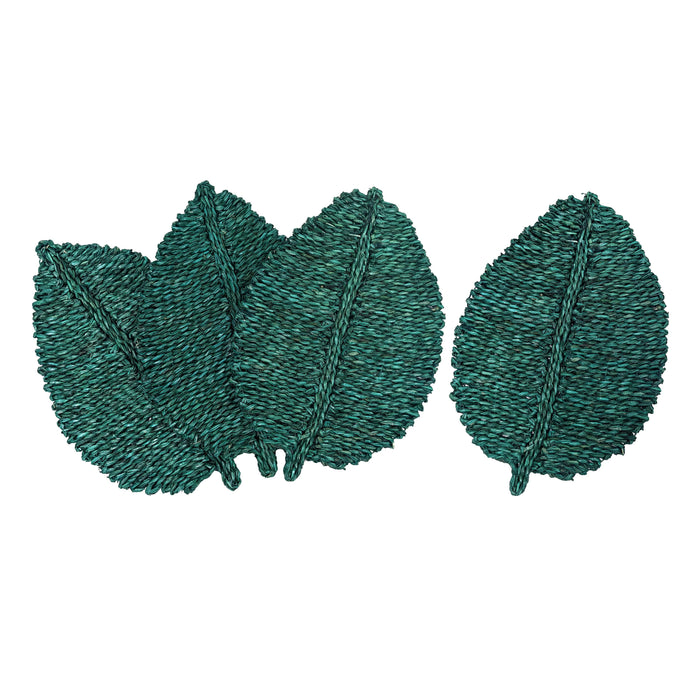 Leaf Green Seagrass Placemat - Set of 4 - Home And Beyond