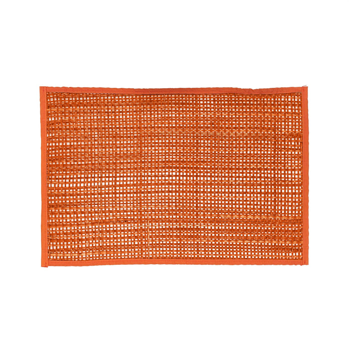 Peele Terracotta Seagrass Placemat - Set of 4 - Home And Beyond