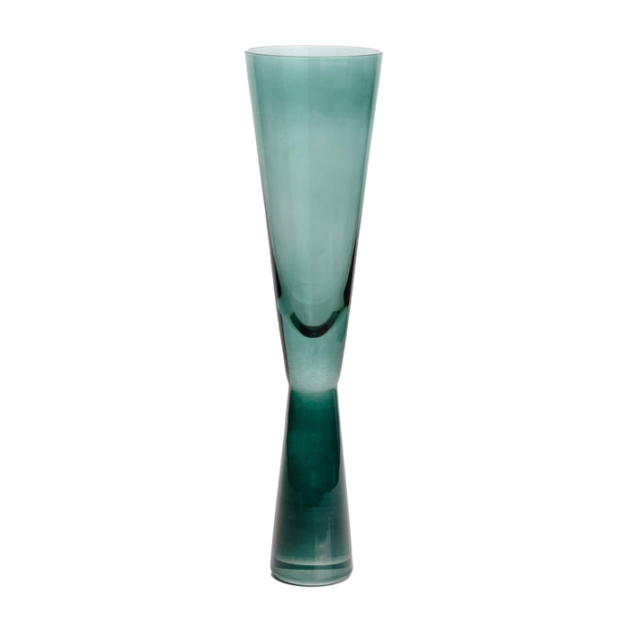 Flute Green Champagne Glasses - Set of 4 - Home And Beyond