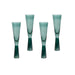 Flute Green Champagne Glasses - Set of 4 - Home And Beyond