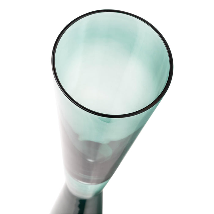 Flute Green Champagne Glasses - Set of 4 - Home And Beyond