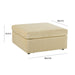 Jessie Champagne Velvet Modular Ottoman 5 - Home And Beyond