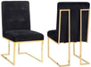 Akiko Black Velvet Chair - Set of 2 image