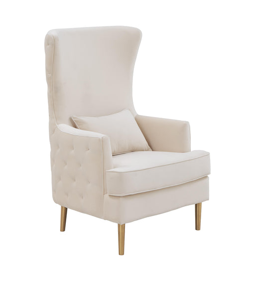 Alina Cream Tall Tufted Back Chair image