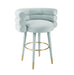 Betty Sea Foam Green Velvet Counter Stool image