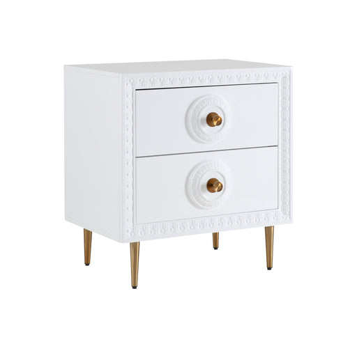 Bovey White Lacquer Side Table image