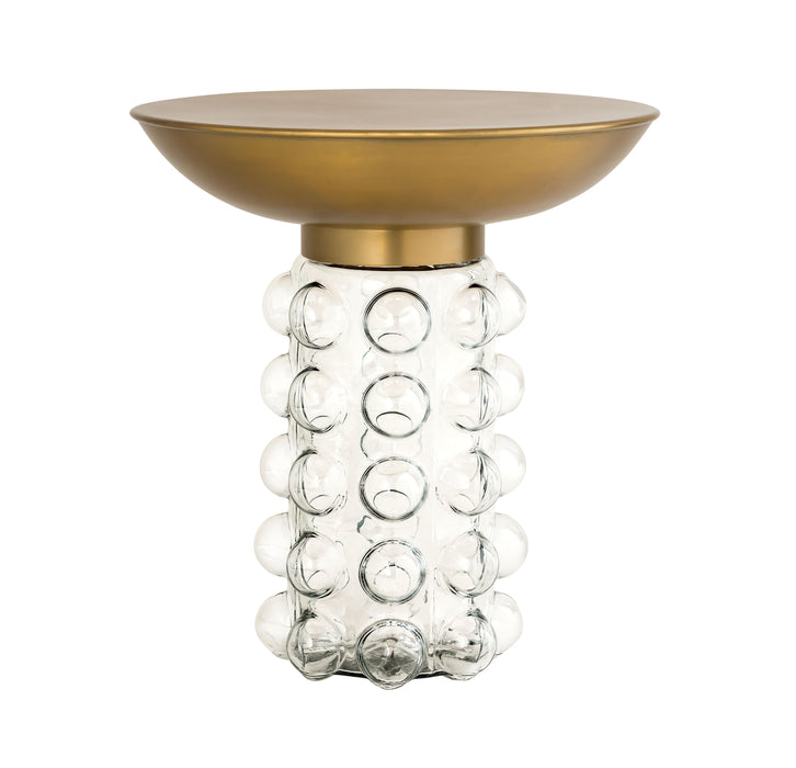 Bubble Glass/Brass Side Table image