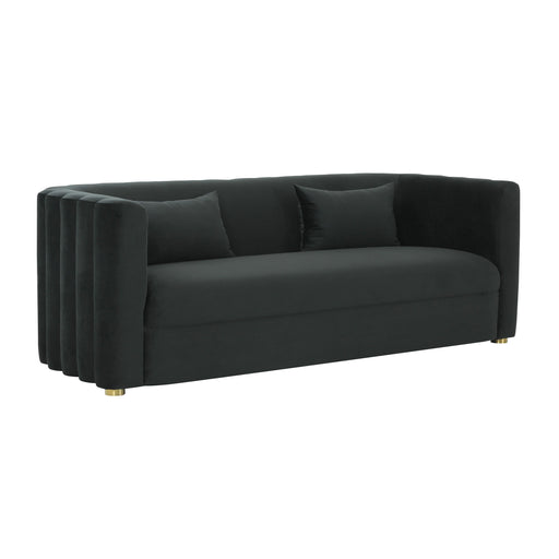 Callie Black Velvet Sofa image