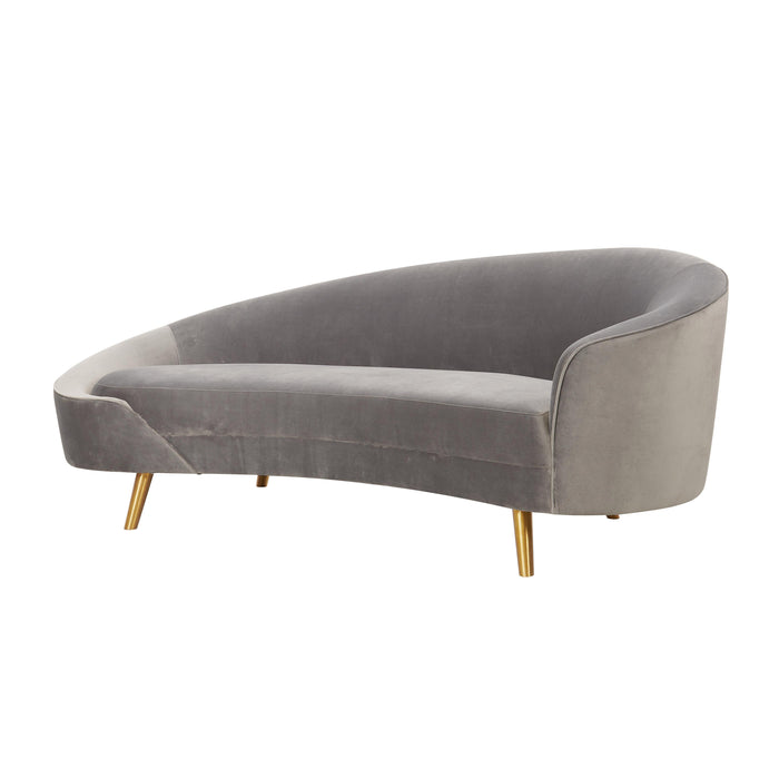 Cleopatra Grey Velvet Sofa image