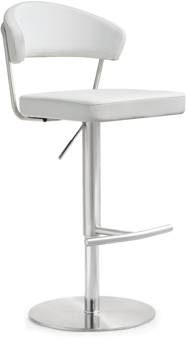 Cosmo White Stainless Steel Barstool image