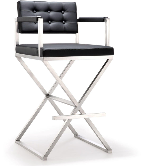 Director Black Stainless Steel Barstool image