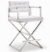 Director White Stainless Steel Counter Stool image