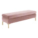 Delilah Blush Textured Velvet Bench image