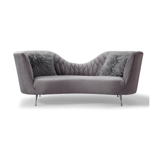 Eva Grey Velvet Sofa image