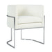 Giselle Cream Velvet Dining Chair Silver Leg image