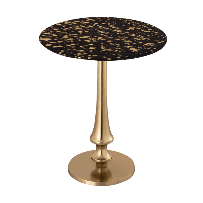 Gold Goathide Side Table image