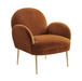 Gwen Cognac Velvet Chair image