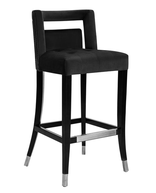 Hart Black Velvet Bar Stool image