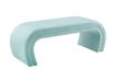 Kenya Bright Blue Velvet Bench image