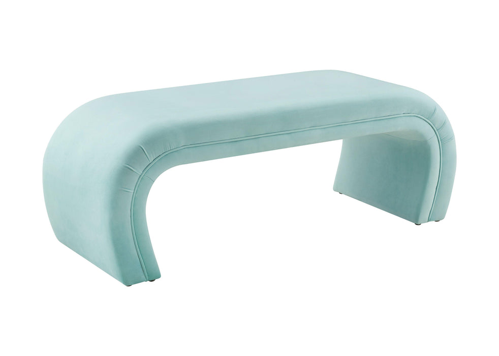 Kenya Bright Blue Velvet Bench image