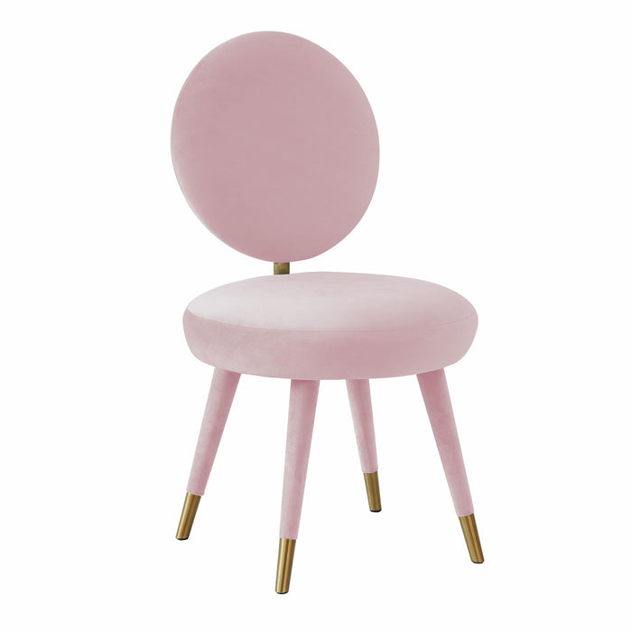 Kylie Bubblegum Velvet Dining Chair image