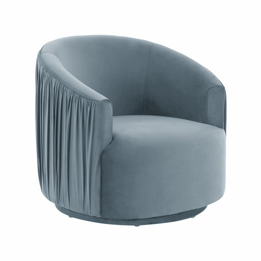 London Blue Pleated Swivel Chair image