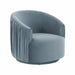 London Blue Pleated Swivel Chair image