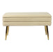 Ziva Cream Velvet Storage Bench image