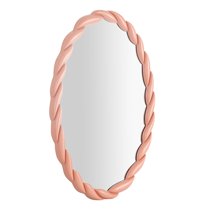 Agnes Mauve Oval Mirror - Home And Beyond