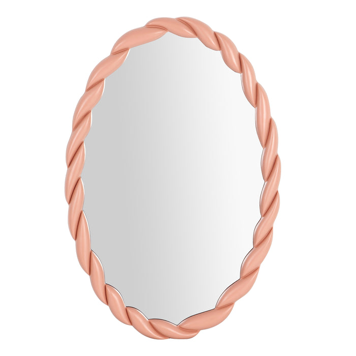 Agnes Mauve Oval Mirror image