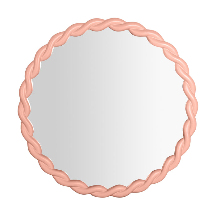 Agnes Mauve Round Mirror image