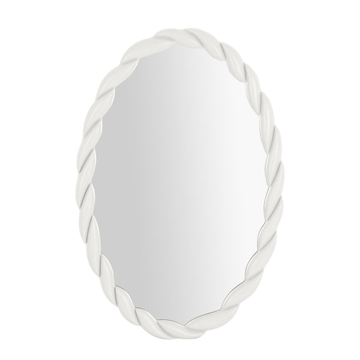 Agnes Cream Oval Mirror image